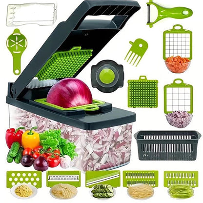 Smart Vege Cutterᴹᵀ 時短キッチン用 ベジカッターセット（コンテナ付き）